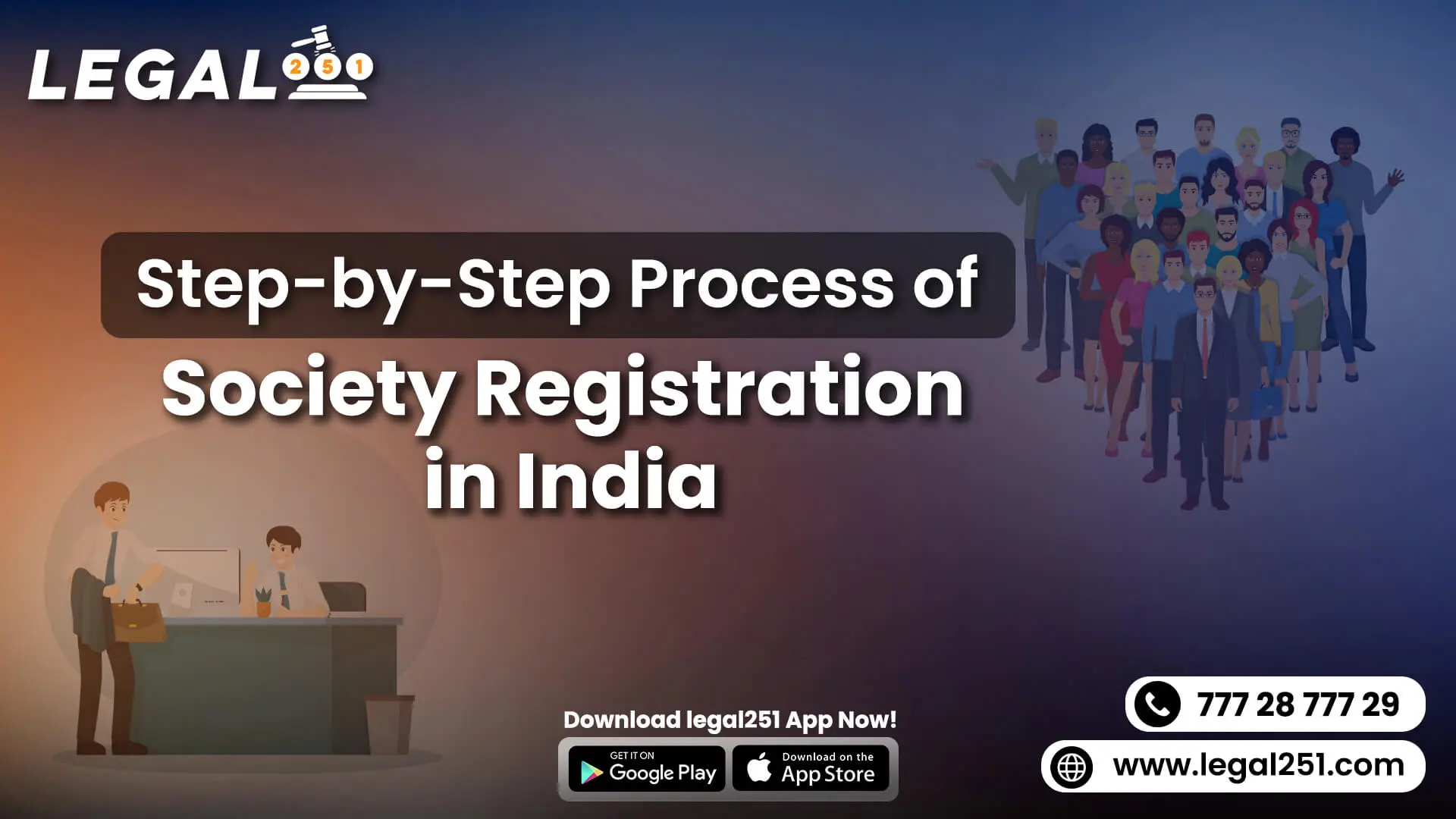 step by step process of society registration in india